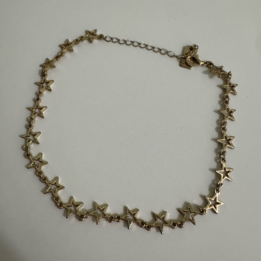 American Eagle Outfitters Gold Star Link Necklace